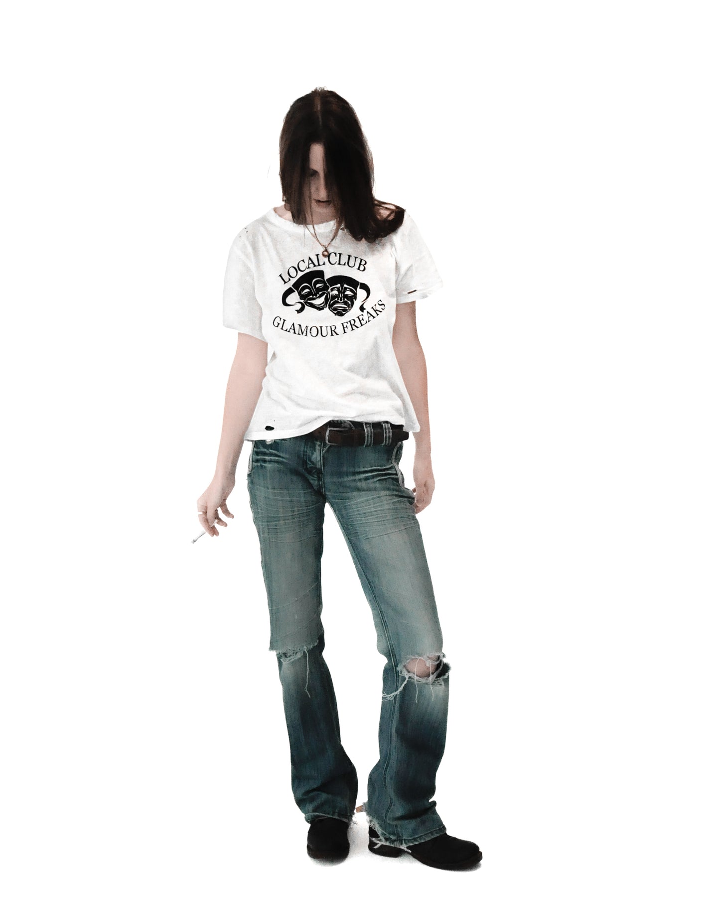 T-SHIRT "GLAMOUR FREAKS" white