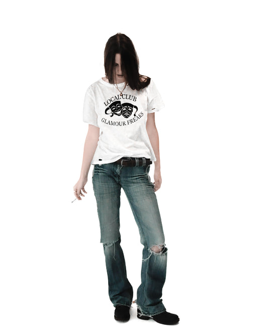 T-shirt "Glamour Freaks" white