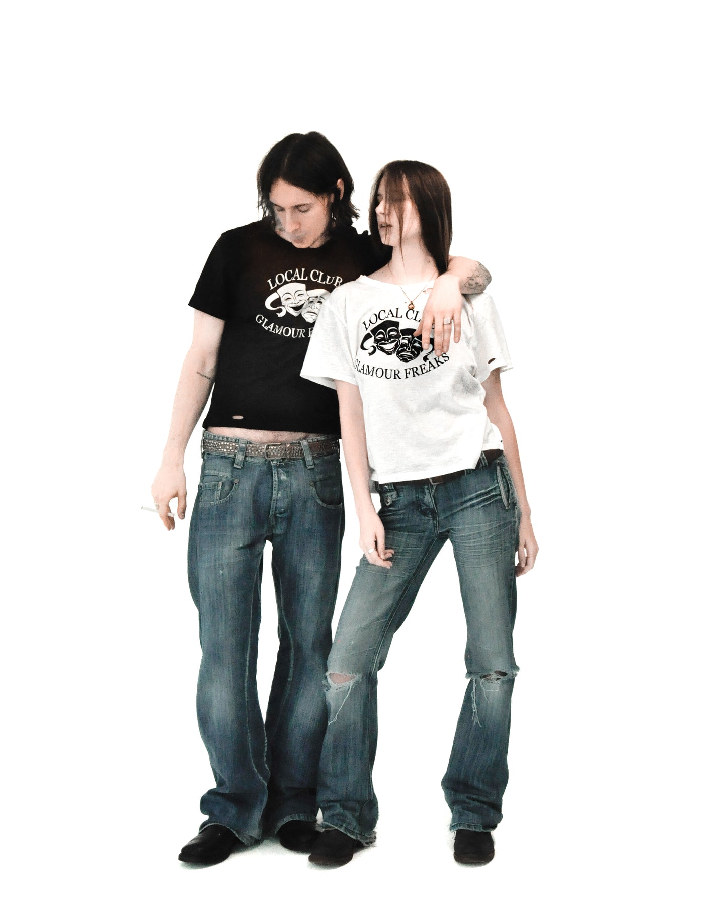 T-SHIRT "GLAMOUR FREAKS" black