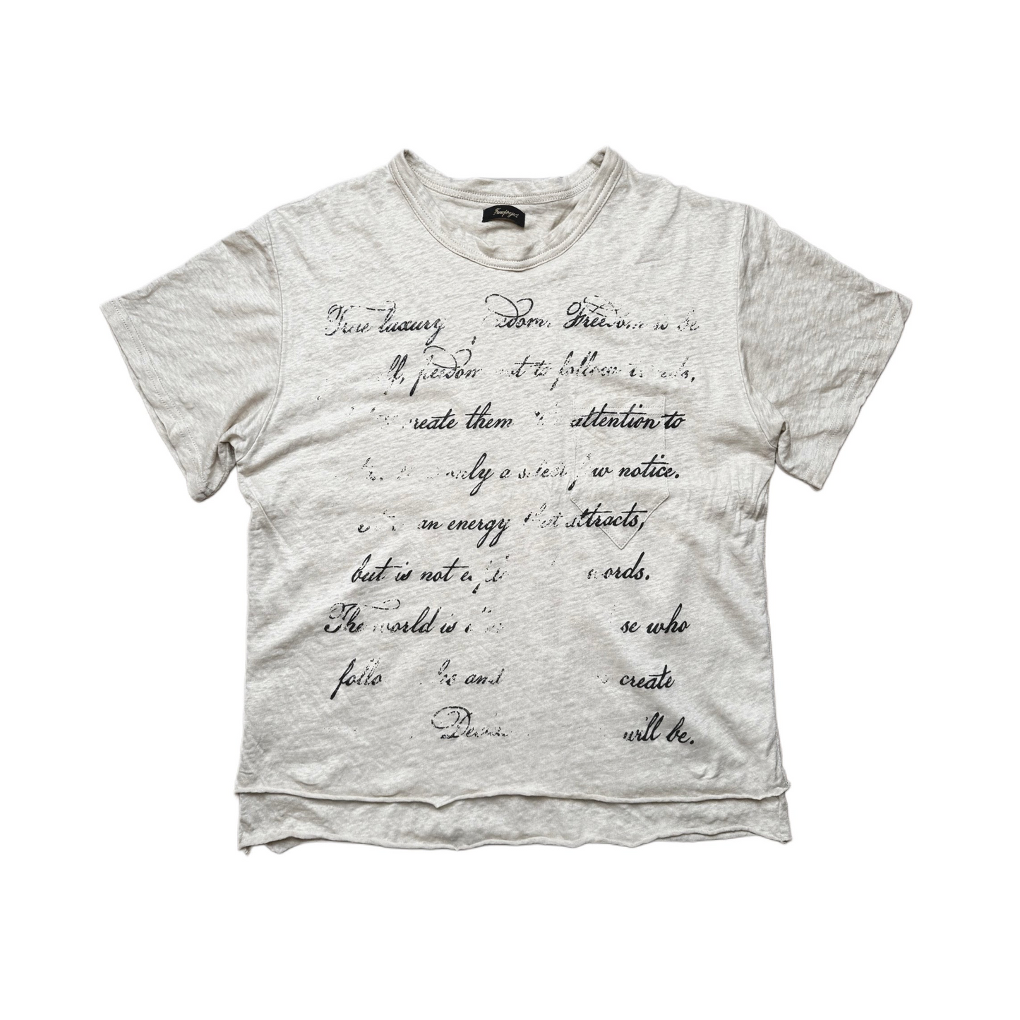 Double T-shirt "True Luxury" beige