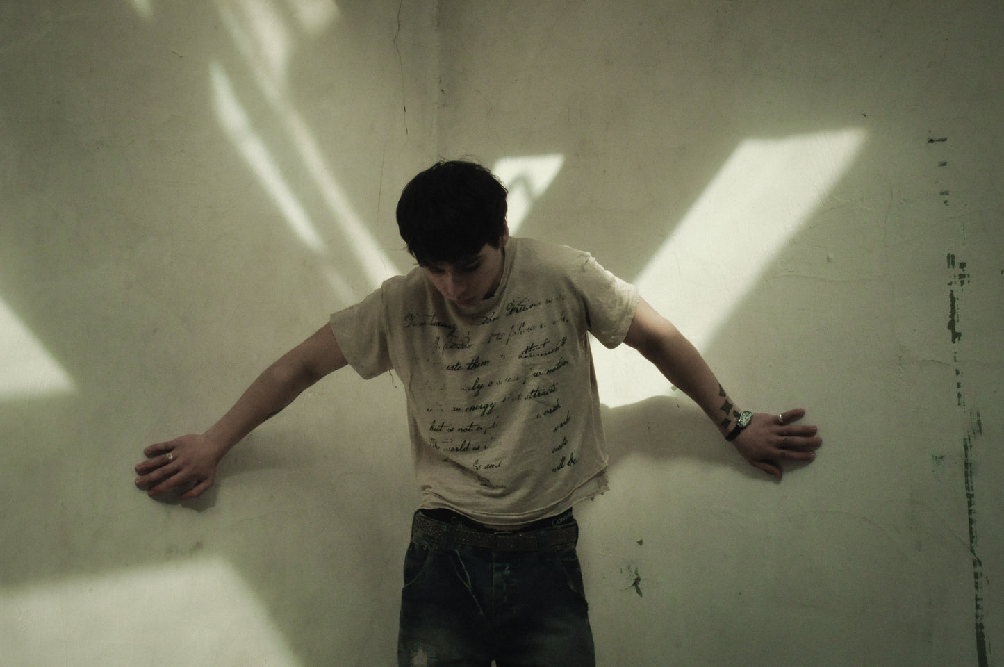 Double T-shirt "True Luxury" beige