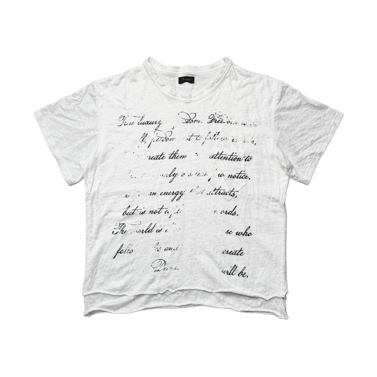 DOUBLE T-SHIRT "TRUE LUXURY" white