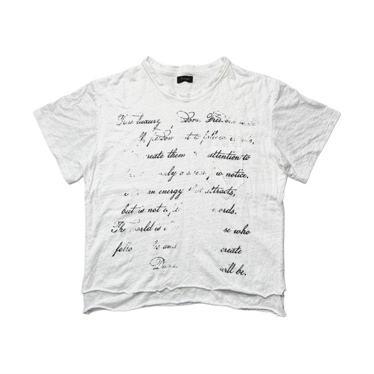 DOUBLE T-SHIRT "TRUE LUXURY" white