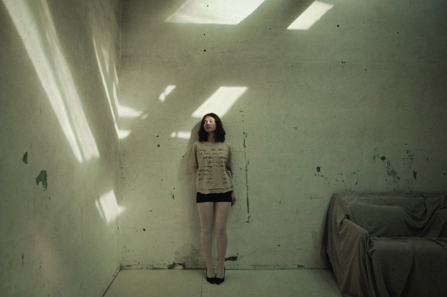 Double T-shirt "True Luxury" beige