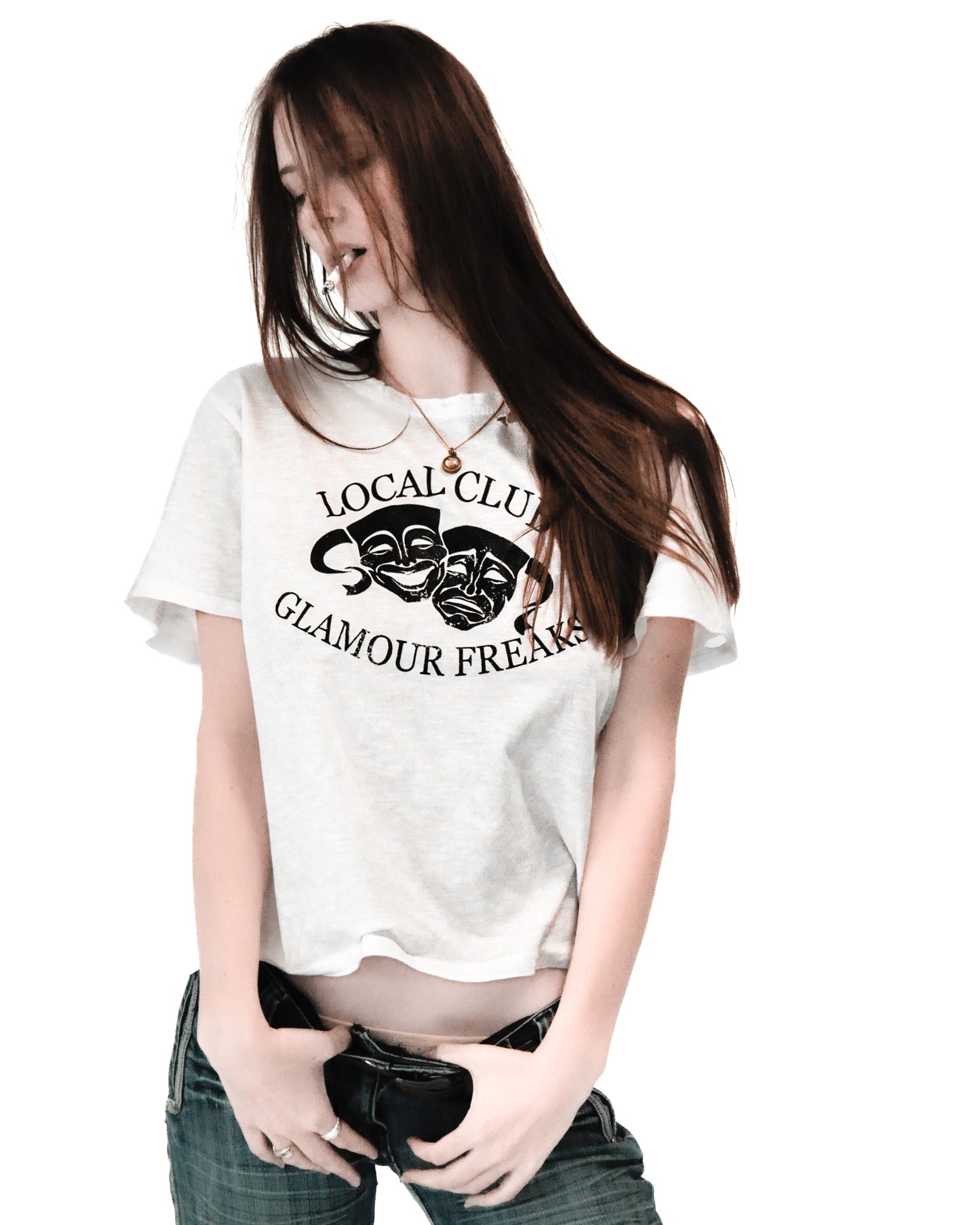 T-SHIRT "GLAMOUR FREAKS" white
